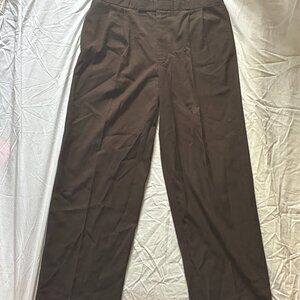 Tailored Men's Dark Brown Pleated Pants (34/31)